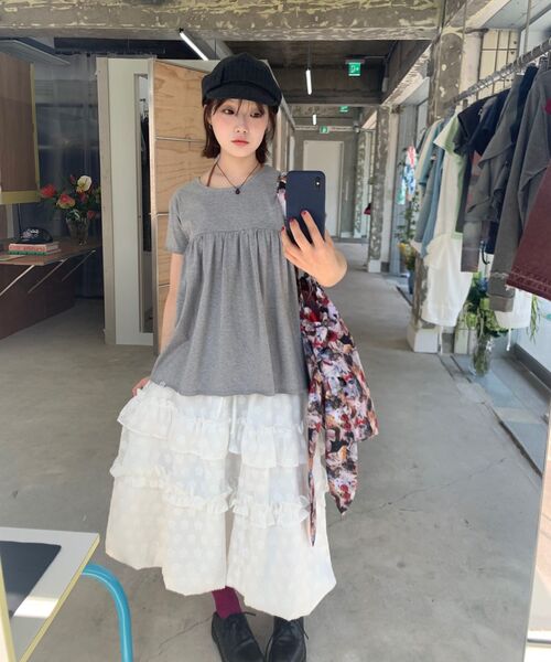 TYPESERVICE（タイプサービス）の「Striped Belted Cap [Charcoal]（キャップ・レディース・その他・FREE）」の5枚目の写真