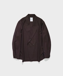 【UJOH HOMME/ウジョーオム】Peaked Lapel Collar Shirt JKT