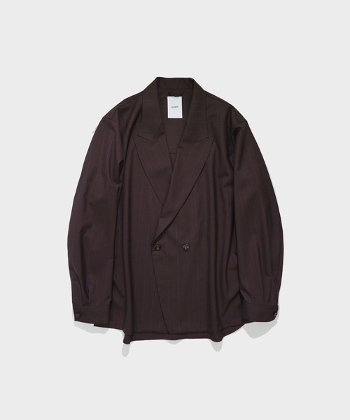 ameame ☆UJOHウジョー★カーブフロントジップシャツジャケット黒 UJOH HOMME/ウジョーオム】UJOH HOMME | ウジョー | シャツ | ブルゾン