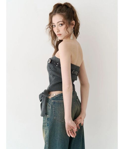 EVRIS(エヴリス)の「ビジューワイドデニムパンツ(デニムパンツ・レディース・インディゴブルー/ライトブルー・SMALL/MEDIUM)」の19枚目の写真