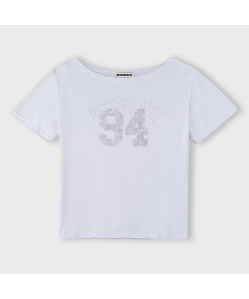 CHICKS(チックス)の「ノッティングヒルフェミニンワンショルダー半袖(3Color)(Tシャツ/カットソー・レディース・ブラック/ホワイト/ライトグレー・FREE)」の2枚目の写真