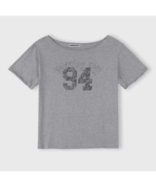 CHICKS(チックス)の「ノッティングヒルフェミニンワンショルダー半袖(3Color)(Tシャツ/カットソー・レディース・ブラック/ホワイト/ライトグレー・FREE)」の3枚目の写真