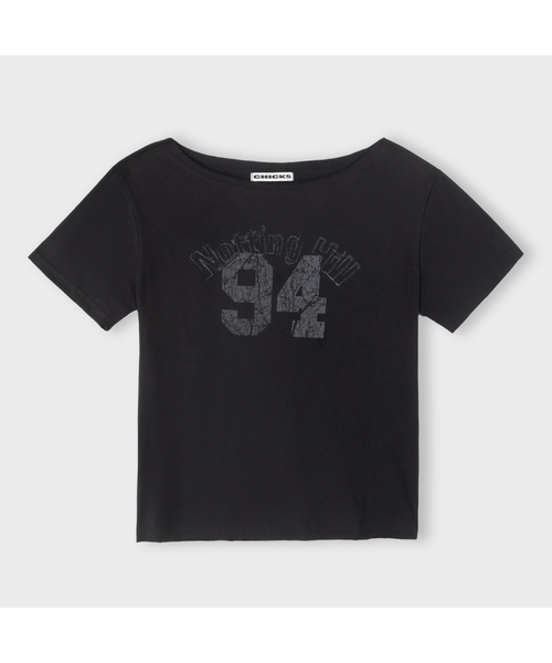CHICKS(チックス)の「ノッティングヒルフェミニンワンショルダー半袖(3Color)(Tシャツ/カットソー・レディース・ブラック/ホワイト/ライトグレー・FREE)」の1枚目の写真