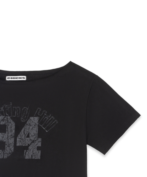 CHICKS(チックス)の「ノッティングヒルフェミニンワンショルダー半袖(3Color)(Tシャツ/カットソー・レディース・ブラック/ホワイト/ライトグレー・FREE)」の8枚目の写真