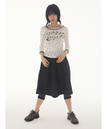 Open Edge Midi Skirt Charcoal