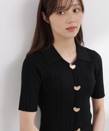 PROPORTION BODY DRESSING | 衿付きランダムリブニット / 1216170402(ニット/セーター)