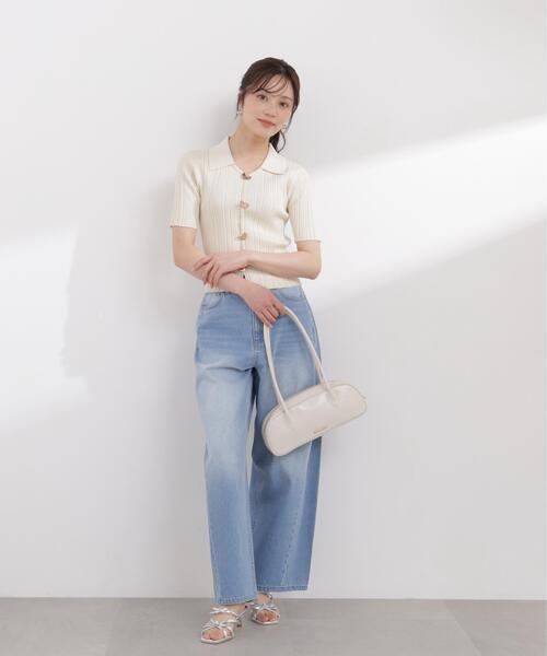 PROPORTION BODY DRESSING(プロポーションボディドレッシング)の「衿付きランダムリブニット / 1216170402(ニット/セーター・レディース・ベージュ/ブラック/オレンジ・MEDIUM/SMALL)」の22枚目の写真