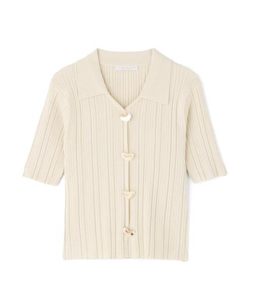 PROPORTION BODY DRESSING(プロポーションボディドレッシング)の「衿付きランダムリブニット / 1216170402(ニット/セーター・レディース・ベージュ/ブラック/オレンジ・MEDIUM/SMALL)」の4枚目の写真