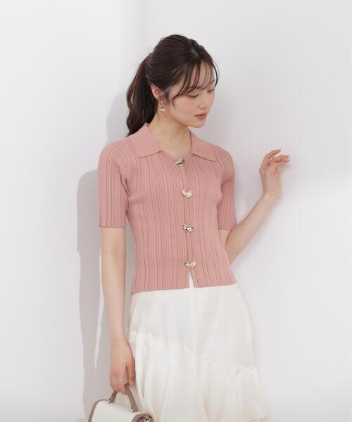 PROPORTION BODY DRESSING(プロポーションボディドレッシング)の「衿付きランダムリブニット / 1216170402(ニット/セーター・レディース・ベージュ/ブラック/オレンジ・MEDIUM/SMALL)」の9枚目の写真