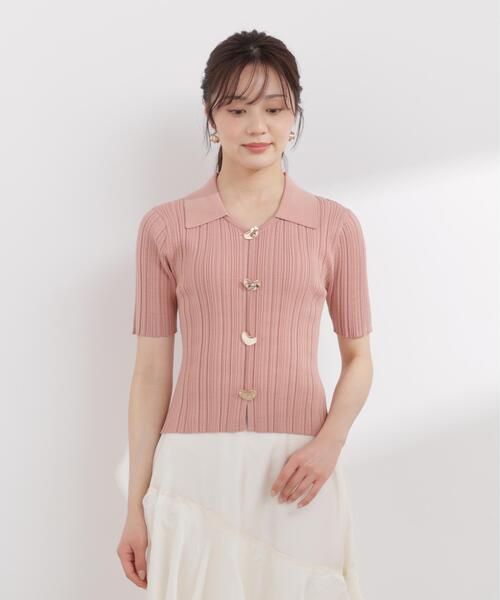 PROPORTION BODY DRESSING(プロポーションボディドレッシング)の「衿付きランダムリブニット / 1216170402(ニット/セーター・レディース・ベージュ/ブラック/オレンジ・MEDIUM/SMALL)」の15枚目の写真