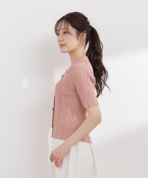 PROPORTION BODY DRESSING(プロポーションボディドレッシング)の「衿付きランダムリブニット / 1216170402(ニット/セーター・レディース・ベージュ/ブラック/オレンジ・MEDIUM/SMALL)」の16枚目の写真