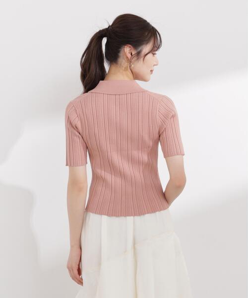 PROPORTION BODY DRESSING(プロポーションボディドレッシング)の「衿付きランダムリブニット / 1216170402(ニット/セーター・レディース・ベージュ/ブラック/オレンジ・MEDIUM/SMALL)」の17枚目の写真