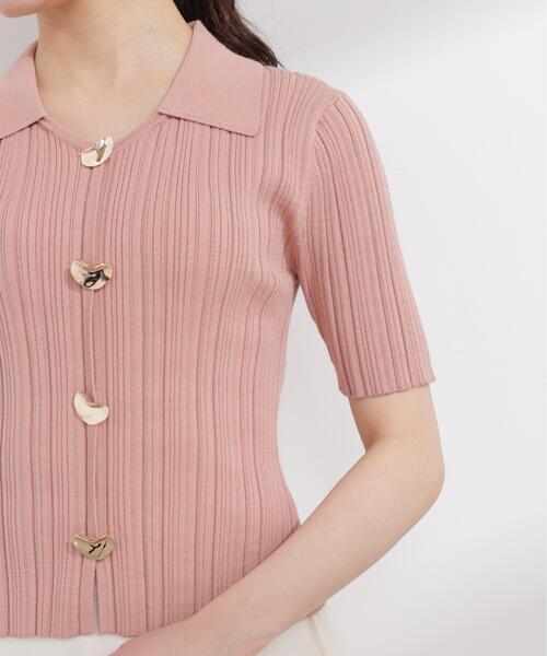 PROPORTION BODY DRESSING(プロポーションボディドレッシング)の「衿付きランダムリブニット / 1216170402(ニット/セーター・レディース・ベージュ/ブラック/オレンジ・MEDIUM/SMALL)」の20枚目の写真
