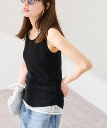FRAMeWORK | 18Gランダムリブニットタンク(タンクトップ)