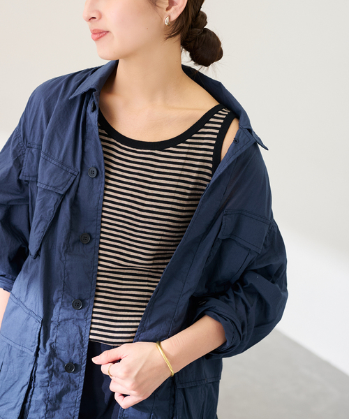 FRAMeWORK（フレームワーク）の「18Gランダムリブニットタンク（タンクトップ・レディース・ブラック/ブラウン/ホワイト・FREE）」の14枚目の写真