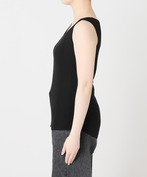 FRAMeWORK（フレームワーク）の「18Gランダムリブニットタンク（タンクトップ・レディース・ブラック/ブラウン/ホワイト・FREE）」の16枚目の写真
