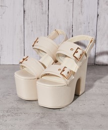 GORGE（ゴージ）の「《厚底×ダブルベルト》サンダル／ストリート×Y2K／春夏／全2色（サンダル）」