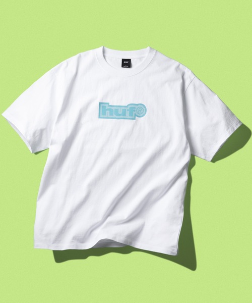 HUF(ハフ)の「89 OUTLINE TEE(Tシャツ/カットソー・メンズ・ダークグリーン/アッシュグレー/ブラック/ホワイト・XXL/XL/L/M/S)」の1枚目の写真