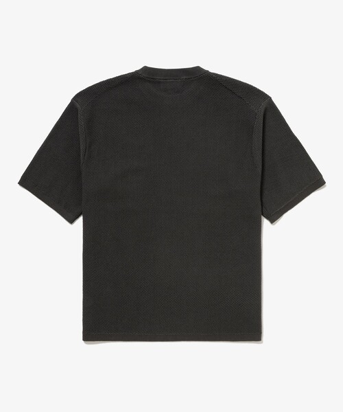 LACOSTE(ラコステ)の「コットン×ナイロン 鹿の子メッシュニットTシャツ(Tシャツ/カットソー・メンズ・ブラック/ダークアッシュ・5/4/2/3)」の8枚目の写真