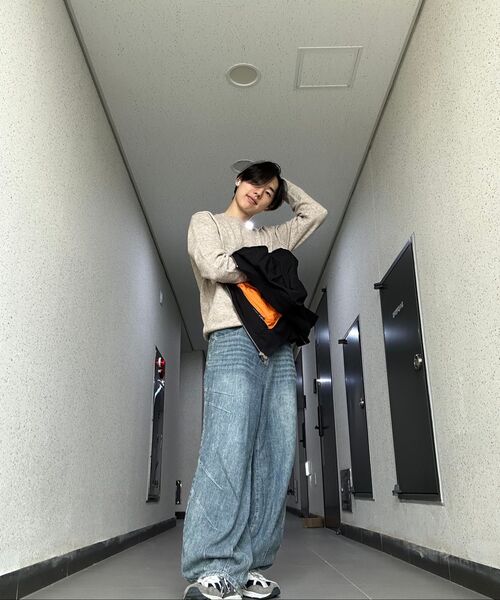 DECET（デケト）の「[リネンライク]リネンライクバルーンワイドジーンズ DCPT060ミッドブルーB（デニムパンツ・メンズ・その他・28/30/32/34/26）」の13枚目の写真