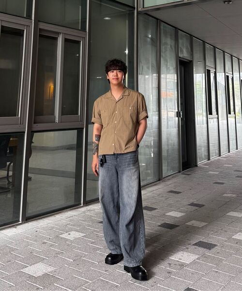 DECET（デケト）の「[リネンライク]リネンライクバルーンワイドジーンズ DCPT060ミッドブルーB（デニムパンツ・メンズ・その他・28/30/32/34/26）」の14枚目の写真