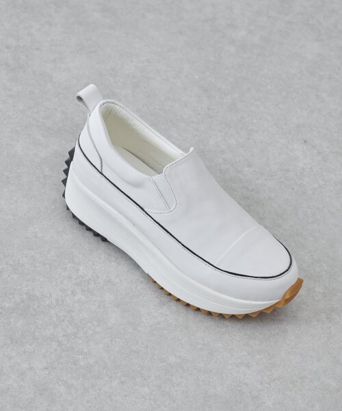 BEARDSLEY（ビアズリー）の「レザースリッポン（スニーカー・レディース・ホワイト/ブラック系その他2・24cm/25cm/24.5cm/23.5cm/23cm/22.5cm）」の10枚目の写真