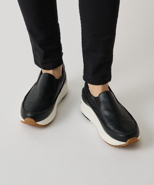 BEARDSLEY（ビアズリー）の「レザースリッポン（スニーカー・レディース・ホワイト/ブラック系その他2・24cm/25cm/24.5cm/23.5cm/23cm/22.5cm）」の21枚目の写真