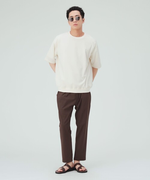 BEAMS HEART(ビームスハート)の「【6/18値下げ】麻混 メランジ 布帛 Tシャツ(ユニセックス)(Tシャツ/カットソー・メンズ・オフホワイト/チャコールグレー/ネイビー・S/L/XL/M)」の22枚目の写真