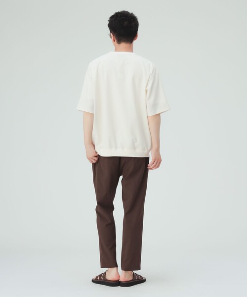 BEAMS HEART(ビームスハート)の「【6/18値下げ】麻混 メランジ 布帛 Tシャツ(ユニセックス)(Tシャツ/カットソー・メンズ・オフホワイト/チャコールグレー/ネイビー・S/L/XL/M)」の21枚目の写真