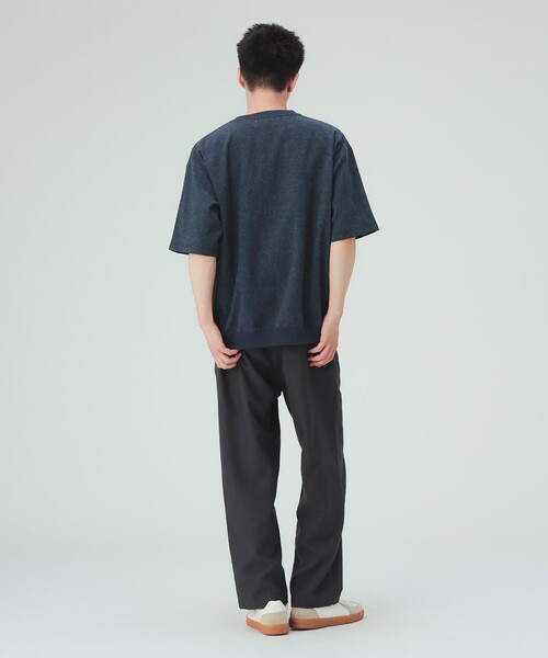 BEAMS HEART(ビームスハート)の「【6/18値下げ】麻混 メランジ 布帛 Tシャツ(ユニセックス)(Tシャツ/カットソー・メンズ・オフホワイト/チャコールグレー/ネイビー・S/L/XL/M)」の15枚目の写真