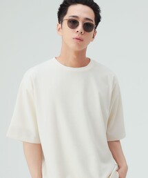 BEAMS HEART | 【6/18値下げ】麻混 メランジ 布帛 Tシャツ(ユニセックス)(Tシャツ/カットソー)