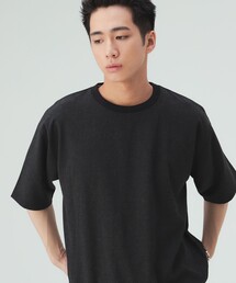 【6/18値下げ】麻混 メランジ 布帛 Tシャツ(ユニセックス)