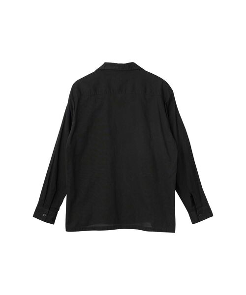 HYSTERIC GLAMOUR（ヒステリックグラマー）の「SKULL STRAP刺繍 キューバシャツ（シャツ/ブラウス・メンズ・ブルー/ブラック/ホワイト・X-LARGE/LARGE/MEDIUM/SMALL）」の10枚目の写真