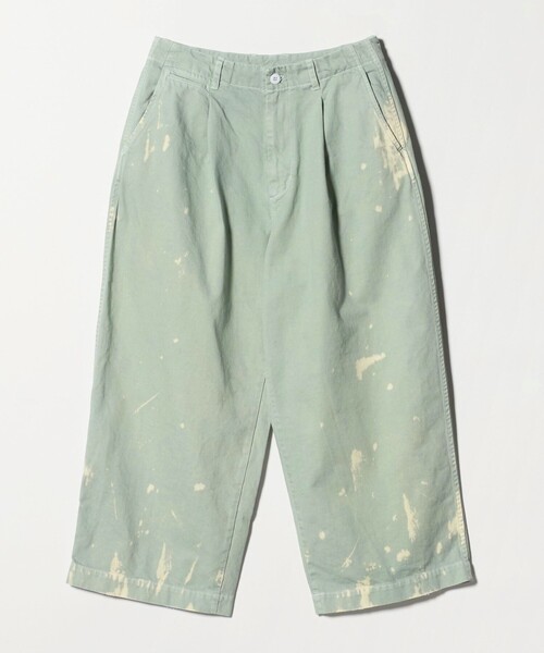 concause(コンコース)の「<concause> wide chino Trouser/チノパンツ(チノパンツ・メンズ・オフホワイト/ブラック/ケリーグリーン・4/5)」の3枚目の写真
