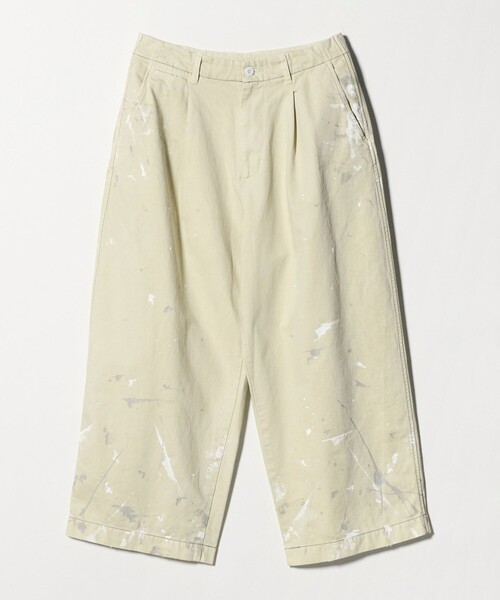 concause(コンコース)の「<concause> wide chino Trouser/チノパンツ(チノパンツ・メンズ・オフホワイト/ブラック/ケリーグリーン・4/5)」の2枚目の写真