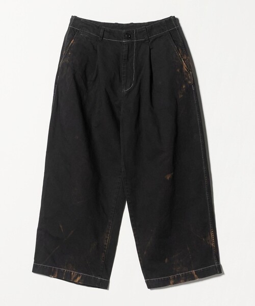 concause(コンコース)の「<concause> wide chino Trouser/チノパンツ(チノパンツ・メンズ・オフホワイト/ブラック/ケリーグリーン・4/5)」の1枚目の写真