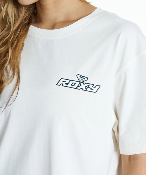 ROXY(ロキシー)の「ROXY/ロキシー 水着 ラッシュガード 半袖 Tシャツ 水陸両用 ロゴ SURF SOUL RASH TEE RLY262018 UT(Tシャツ/カットソー・レディース・ベージュ/オフホワイト/ピンク・L/M)」の7枚目の写真