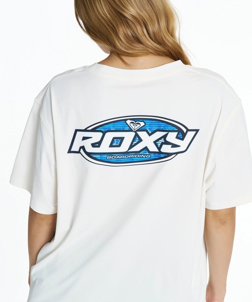 ROXY(ロキシー)の「ROXY/ロキシー 水着 ラッシュガード 半袖 Tシャツ 水陸両用 ロゴ SURF SOUL RASH TEE RLY262018 UT(Tシャツ/カットソー・レディース・ベージュ/オフホワイト/ピンク・L/M)」の8枚目の写真
