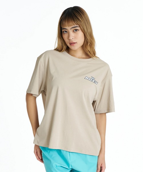 ROXY(ロキシー)の「ROXY/ロキシー 水着 ラッシュガード 半袖 Tシャツ 水陸両用 ロゴ SURF SOUL RASH TEE RLY262018 UT(Tシャツ/カットソー・レディース・ベージュ/オフホワイト/ピンク・L/M)」の12枚目の写真