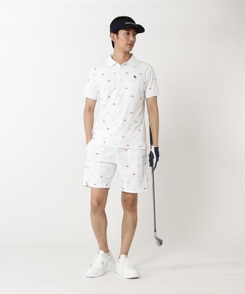 PEARLY GATES（パーリーゲイツ）の「【PEARLY GATES】手ハートＰＧ柄　ネオプロストレッチ変形ポップコーンカノコ（その他パンツ・メンズ・ホワイト系その他/ブルー系その他・MEDIUM/LARGE/X-LARGE）」の3枚目の写真