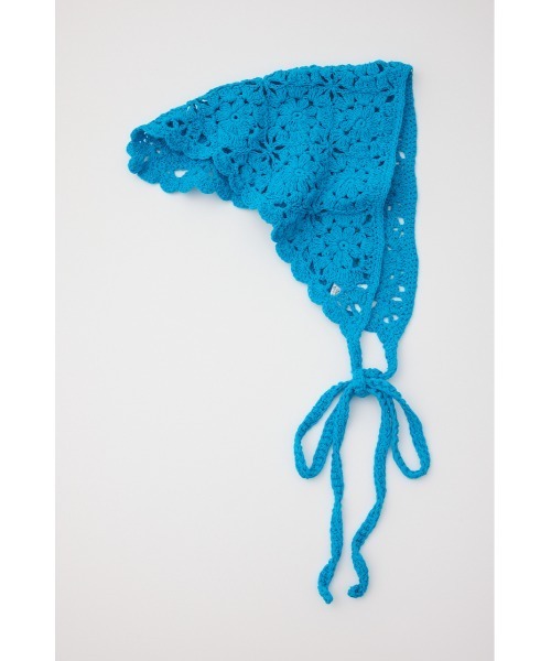 RODEO CROWNS WIDE BOWL(ロデオクラウンズワイドボウル)の「クロシェバブーシュカ(ニットキャップ/ビーニー・レディース・ホワイト系その他/ブルー/ピンク系その他・FREE)」の2枚目の写真