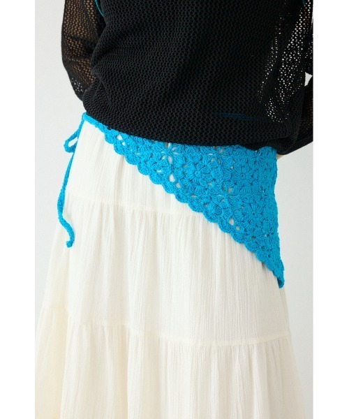 RODEO CROWNS WIDE BOWL(ロデオクラウンズワイドボウル)の「クロシェバブーシュカ(ニットキャップ/ビーニー・レディース・ホワイト系その他/ブルー/ピンク系その他・FREE)」の14枚目の写真