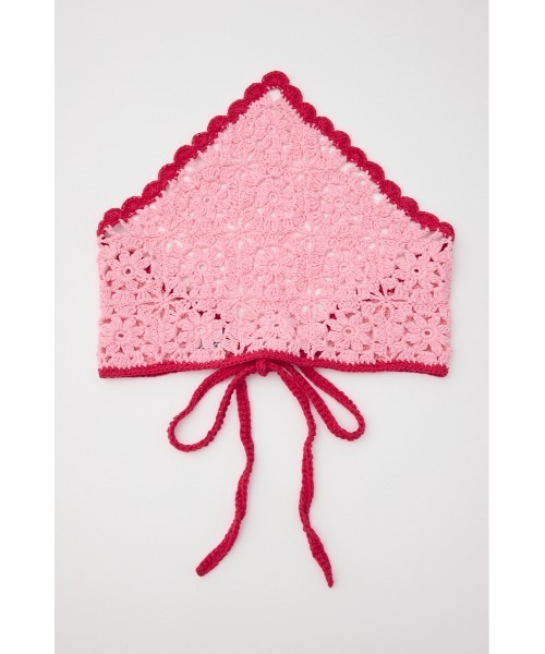 RODEO CROWNS WIDE BOWL(ロデオクラウンズワイドボウル)の「クロシェバブーシュカ(ニットキャップ/ビーニー・レディース・ホワイト系その他/ブルー/ピンク系その他・FREE)」の12枚目の写真