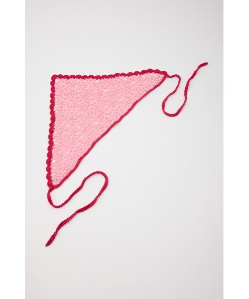 RODEO CROWNS WIDE BOWL(ロデオクラウンズワイドボウル)の「クロシェバブーシュカ(ニットキャップ/ビーニー・レディース・ホワイト系その他/ブルー/ピンク系その他・FREE)」の9枚目の写真