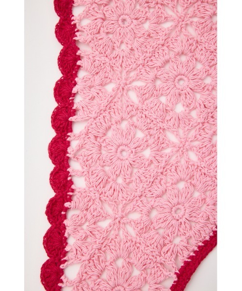 RODEO CROWNS WIDE BOWL(ロデオクラウンズワイドボウル)の「クロシェバブーシュカ(ニットキャップ/ビーニー・レディース・ホワイト系その他/ブルー/ピンク系その他・FREE)」の8枚目の写真