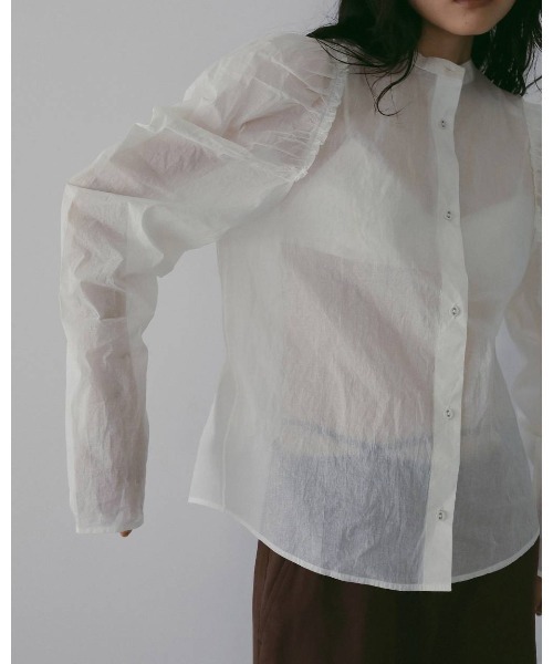 anuke（アンヌーク）の「anuke 2way Cottonorgandy Blouse（シャツ