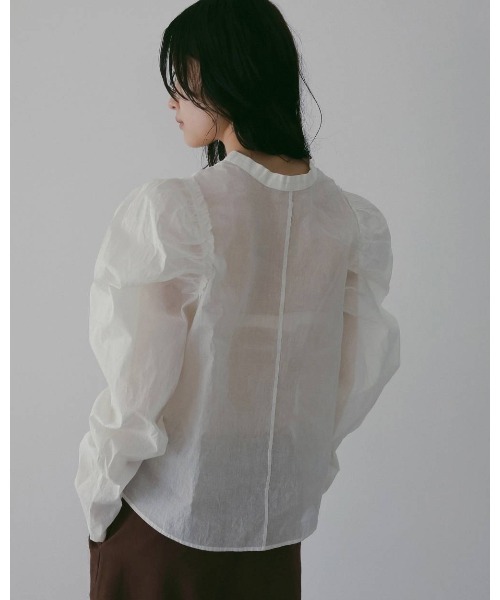 anuke（アンヌーク）の「anuke 2way Cottonorgandy Blouse（シャツ