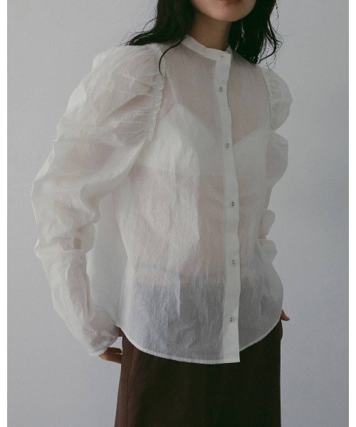 anuke（アンヌーク）の「anuke 2way Cottonorgandy Blouse（シャツ