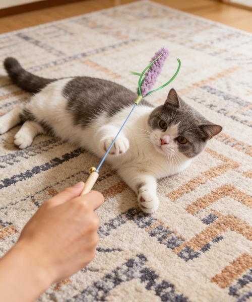 aimoha(アイモハ)の「ラベンダーモチーフねこじゃらし(ペット用おもちゃ・レディース・パープル・FREE)」の5枚目の写真