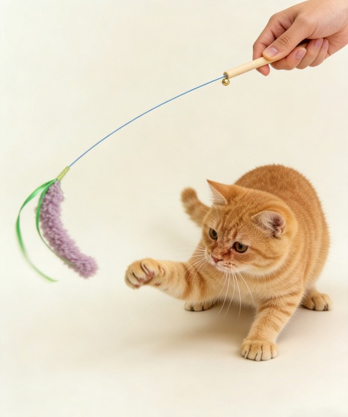 aimoha(アイモハ)の「ラベンダーモチーフねこじゃらし(ペット用おもちゃ・レディース・パープル・FREE)」の2枚目の写真